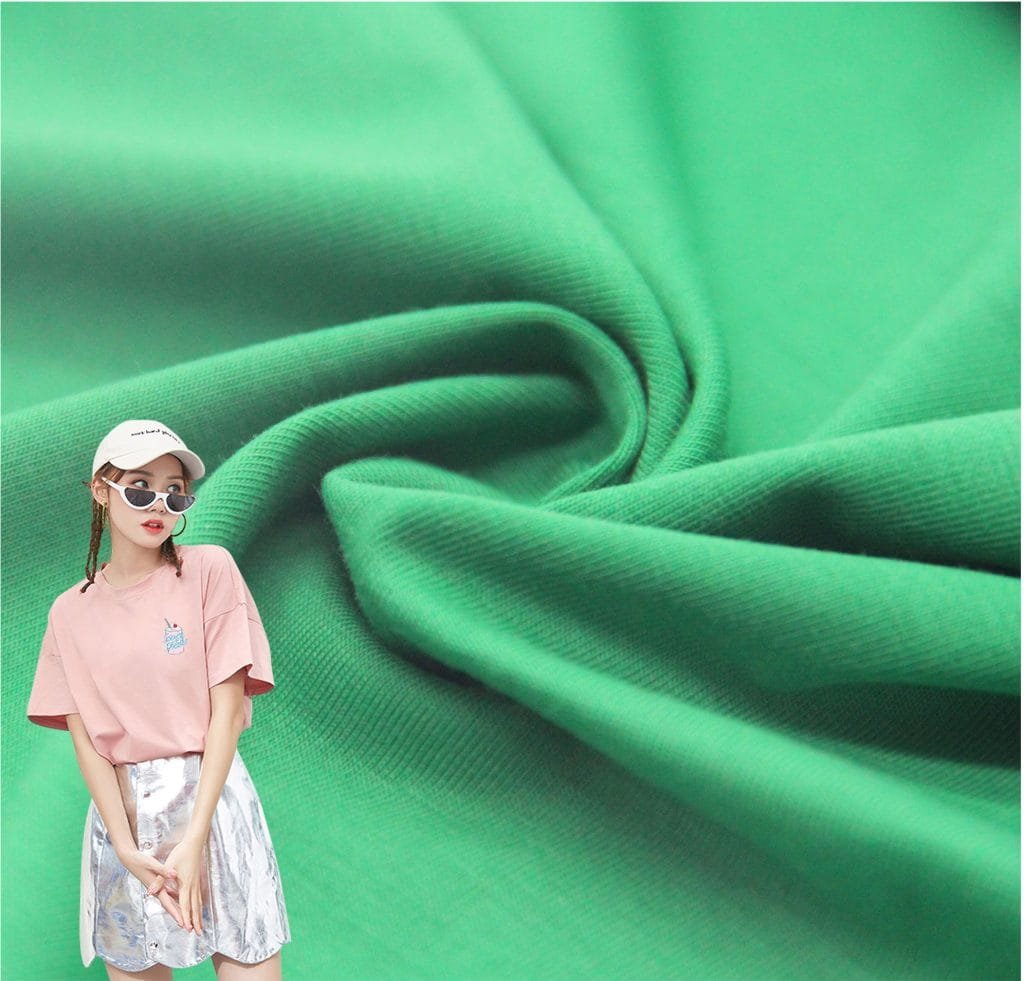 t shirt fabric 95% cotton 5% spandex jersey 180gsm