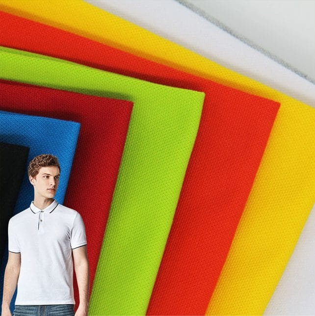 poly cotton blended pique fabric