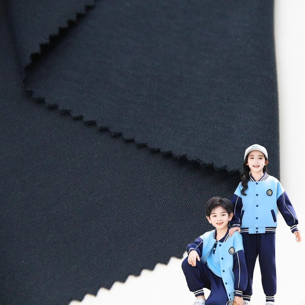 polyester cover cotton double sided fabric